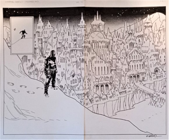 Grendel - Devil's Odyssey Issue 3 Pages 10-11 Pencils + Inks by Matt Wagner